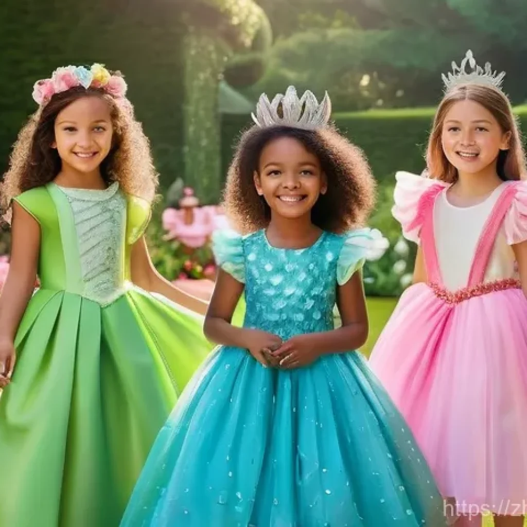 시크릿쥬쥬 캐릭터별 선호도 - **Prompt:** A group of cheerful and vibrant young girls, reminiscent of the "Secret Friends Juju" ch...