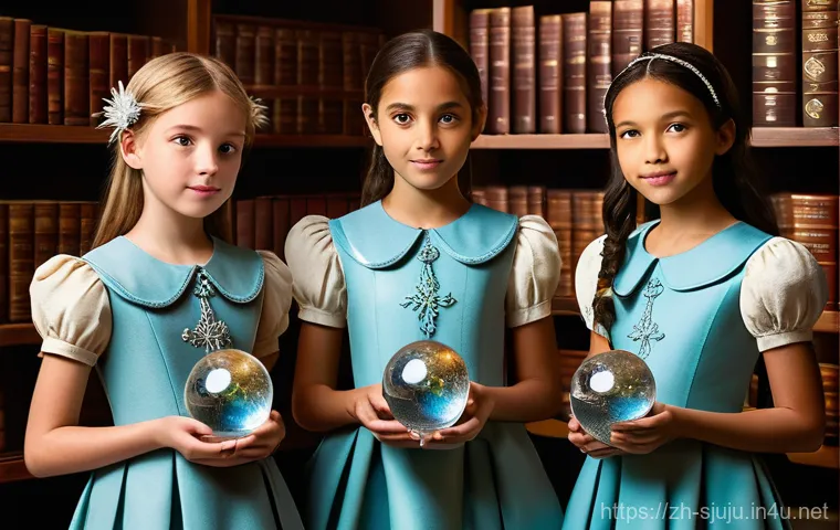 시크릿쥬쥬 캐릭터별 선호도 - **Prompt:** A group of cheerful and vibrant young girls, reminiscent of the "Secret Friends Juju" ch...