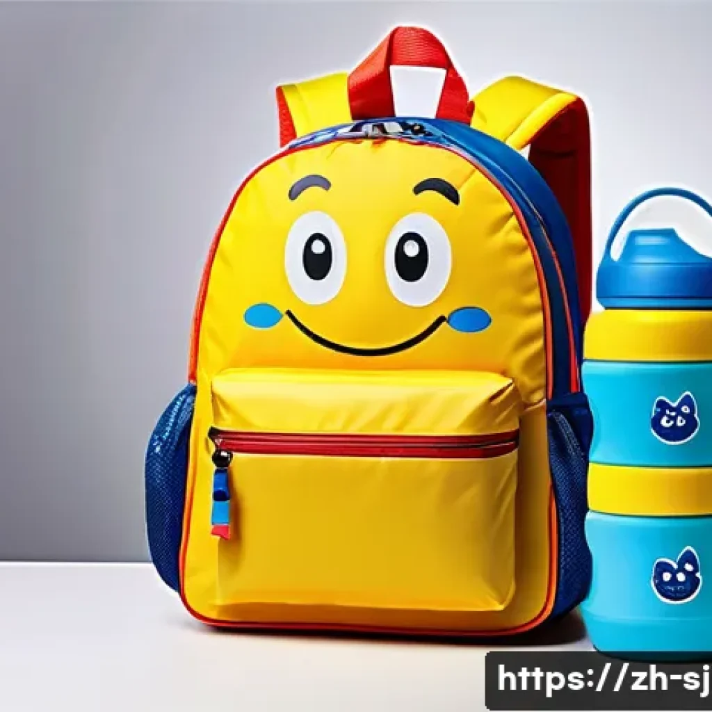시크릿쥬쥬 학교 가방 추천 - A vibrant, child-friendly school backpack made of water-resistant nylon fabric, featuring multiple c...