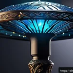 시크릿쥬쥬 등장하는 마법 아이템 - A beautifully detailed magical staff adorned with intricate glowing circular symbols representing cy...
