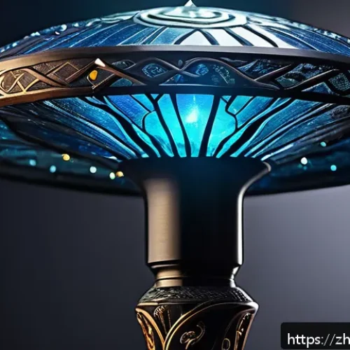 시크릿쥬쥬 등장하는 마법 아이템 - A beautifully detailed magical staff adorned with intricate glowing circular symbols representing cy...